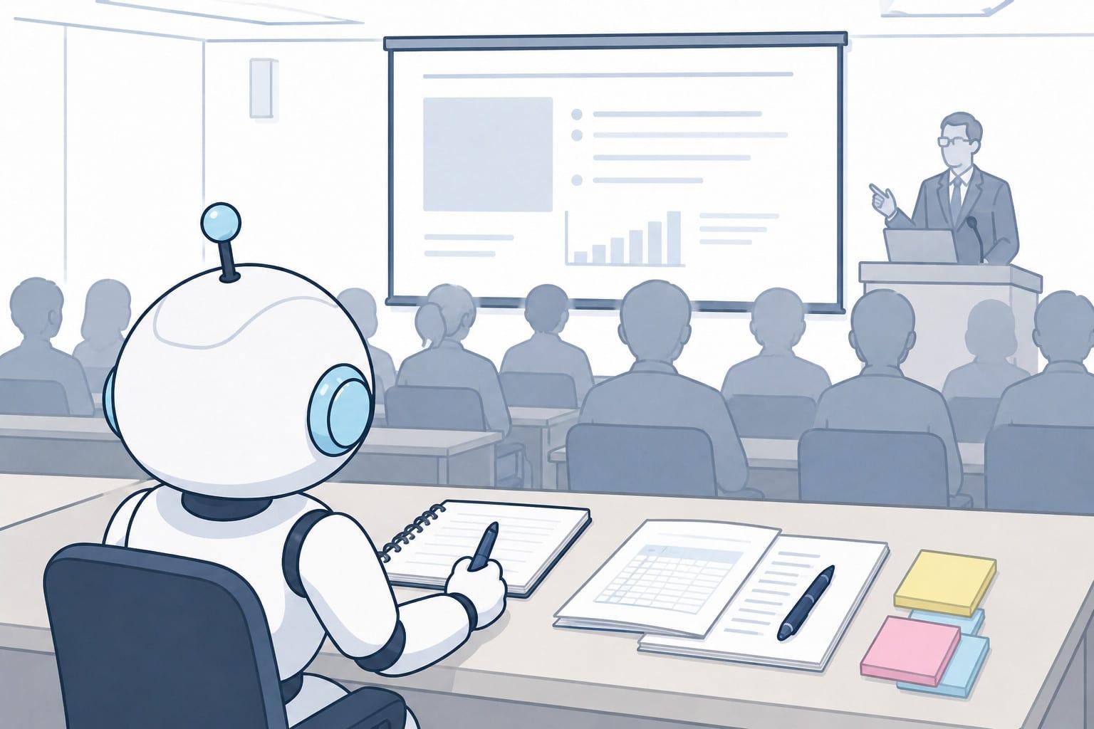 決まった講義を一律に受けるだけのWebスクールのイメージ